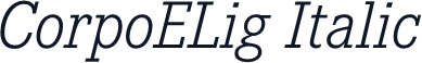CorpoELig Italic