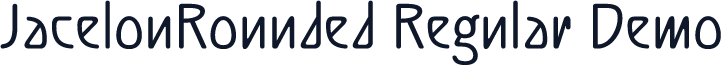 JacelonRounded-Regular Demo