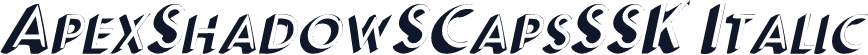 ApexShadowSCapsSSK Italic