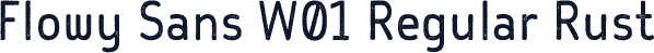 Flowy Sans W01 Regular Rust