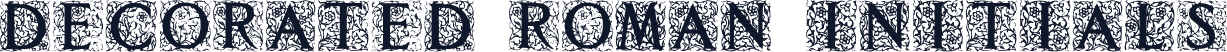 Decorated Roman Initials