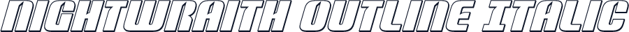 Nightwraith Outline Italic