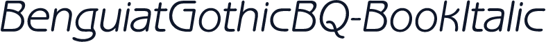 BenguiatGothicBQ-BookItalic