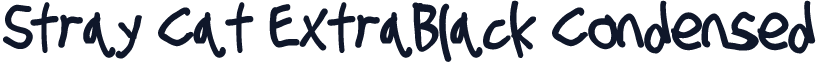 Stray Cat ExtraBlack Condensed