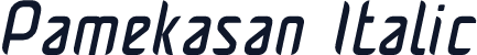 Pamekasan Italic