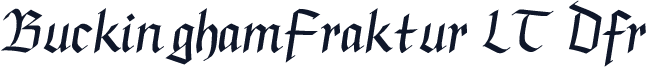 BuckinghamFraktur LT Dfr