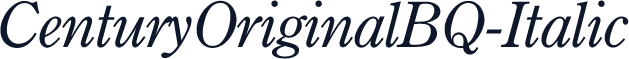 CenturyOriginalBQ-Italic