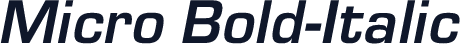 Micro Bold-Italic