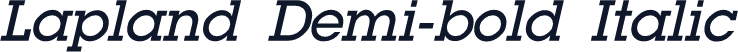Lapland Demi-bold Italic