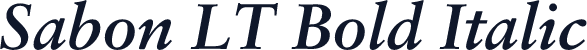 Sabon LT Bold Italic
