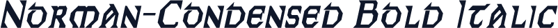 Norman-Condensed Bold Italic