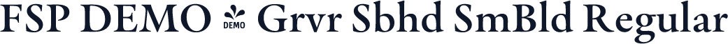 FSP DEMO - Grvr Sbhd SmBld Regular