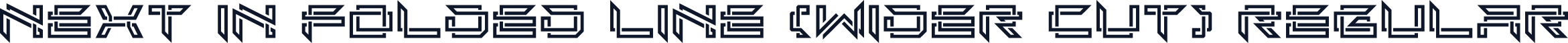 Next In Folded Line (wider cut) Regular
