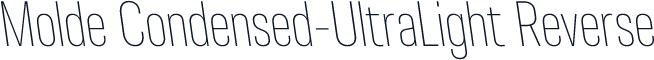 Molde Condensed-UltraLight Reverse