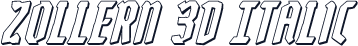 Zollern 3D Italic