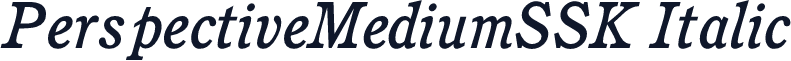 PerspectiveMediumSSK Italic