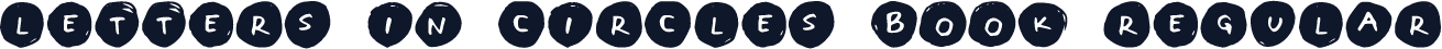 Letters in Circles Book Regular