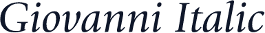 Giovanni Italic
