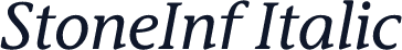StoneInf Italic