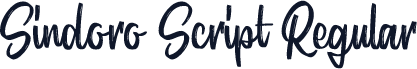 Sindoro Script Regular