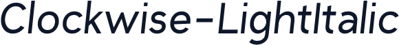 Clockwise-LightItalic