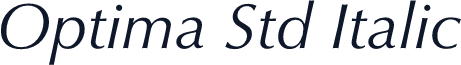 Optima Std Italic