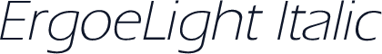 ErgoeLight Italic