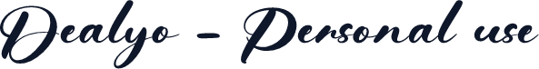 Dealyo - Personal use