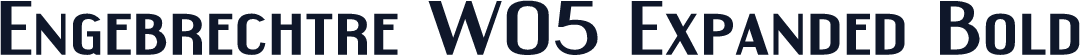 Engebrechtre W05 Expanded Bold