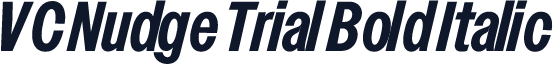 VC Nudge Trial Bold Italic