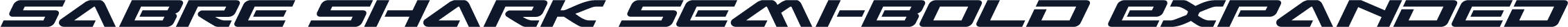 Sabre Shark Semi-Bold Expanded