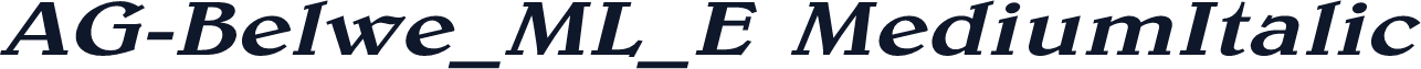 AG-Belwe_ML_E MediumItalic