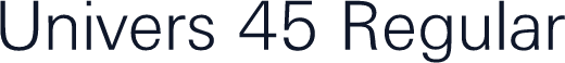 Univers 45 Regular