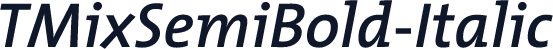 TMixSemiBold-Italic