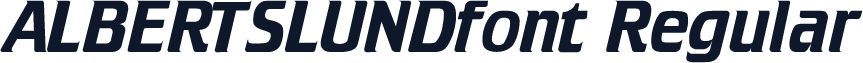 ALBERTSLUNDfont Regular
