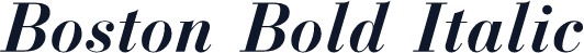 Boston Bold Italic
