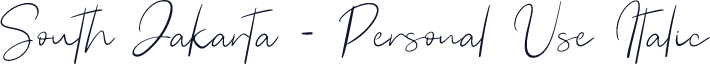 South Jakarta - Personal Use Italic