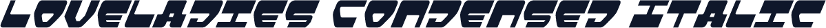 Loveladies Condensed Italic
