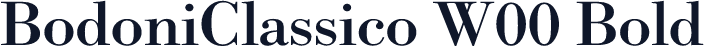 BodoniClassico W00 Bold