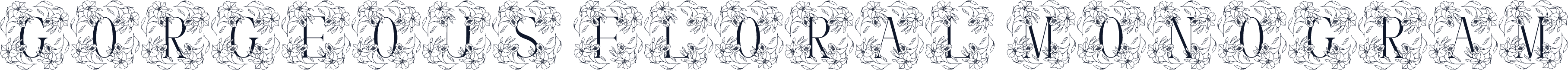 Gorgeous Floral Monogram