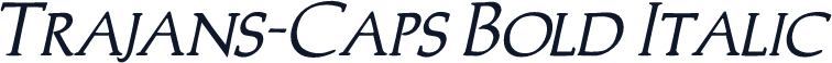 Trajans-Caps Bold Italic