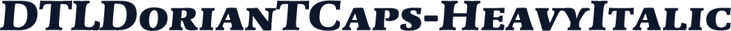 DTLDorianTCaps-HeavyItalic