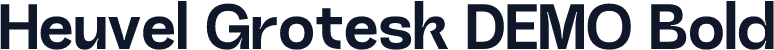 Heuvel Grotesk DEMO Bold