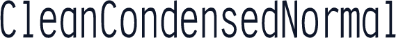 CleanCondensedNormal