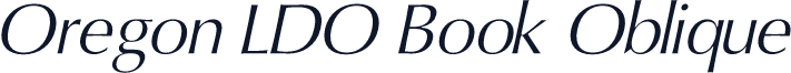 Oregon LDO Book Oblique