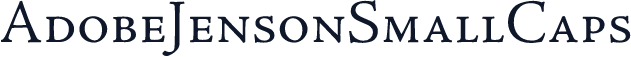 AdobeJensonSmallCaps