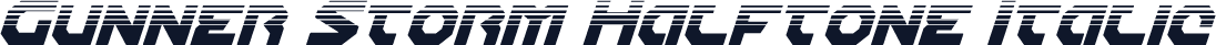 Gunner Storm Halftone Italic