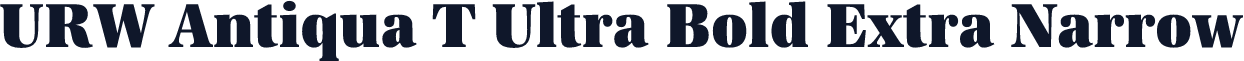 URW Antiqua T Ultra Bold Extra Narrow