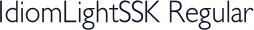 IdiomLightSSK Regular