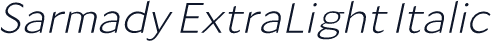 Sarmady ExtraLight Italic